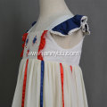 Wholesale chiffon fireworks hand embroidery dress